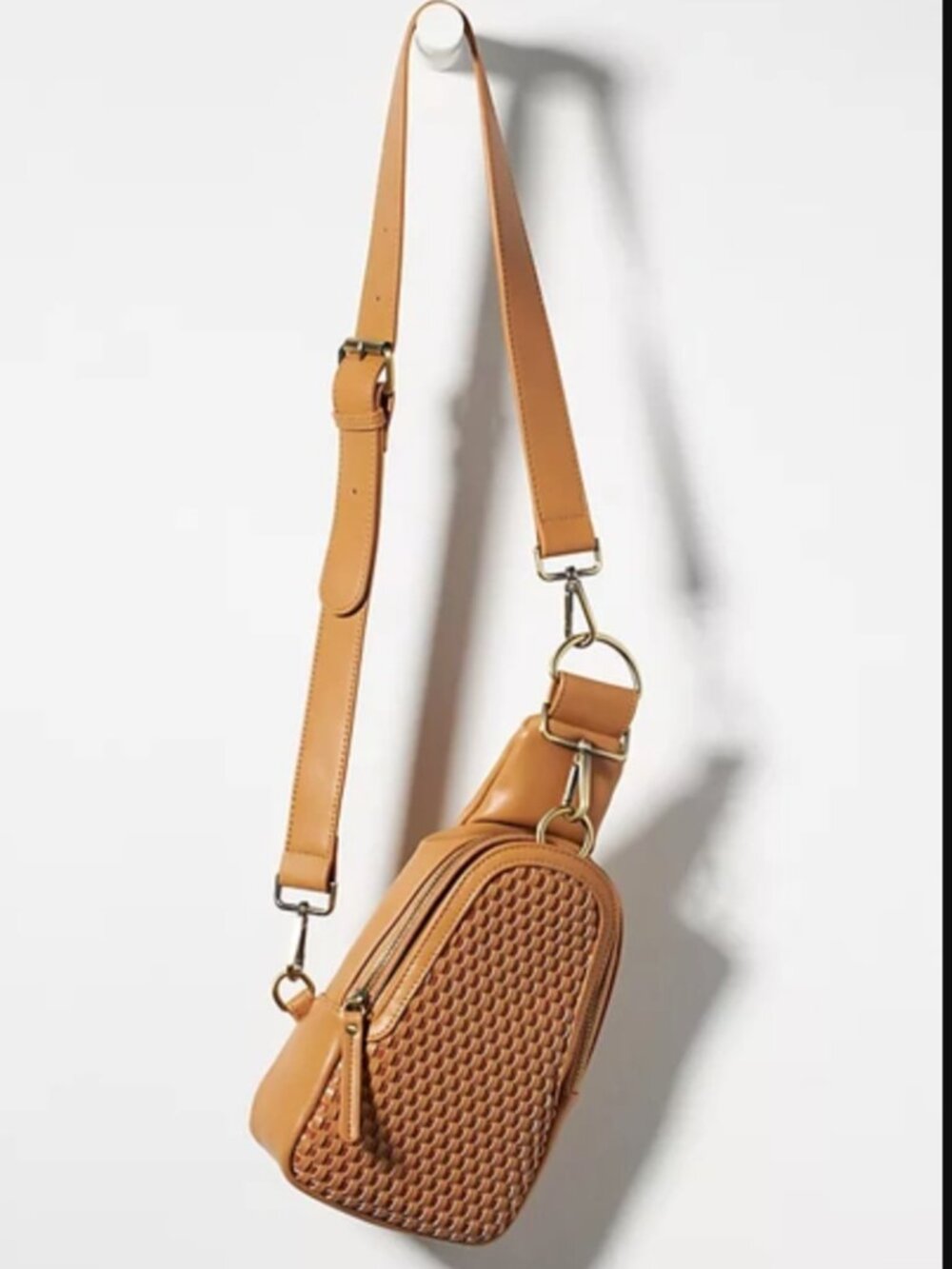 Anthropologie Urban Originals Woven Liberty Sling Bag